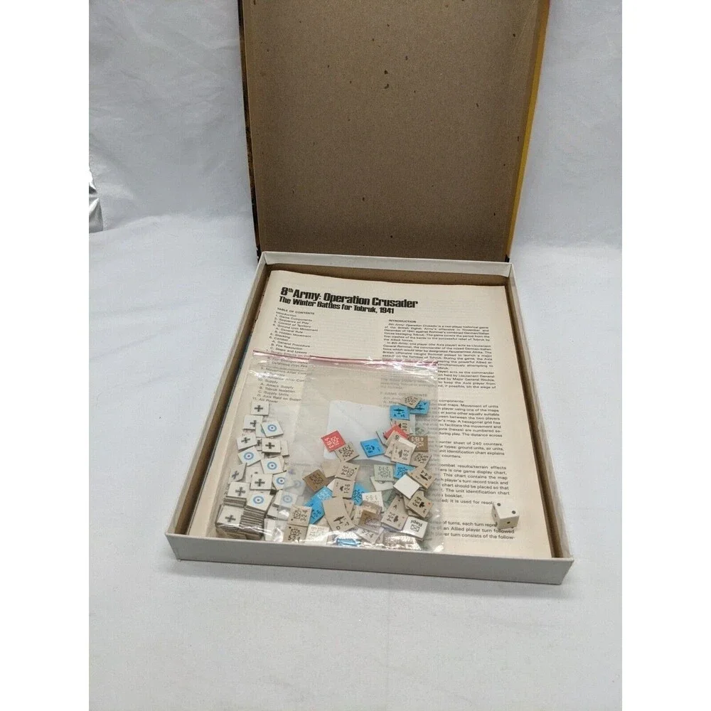 GDW 8th Army Operation Crusader The Winter Battles For Tobruk 1941 Board Game
